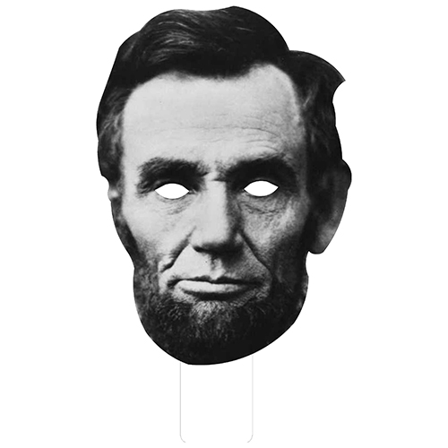 Cardboard Face Cutout of Abraham Lincoln Version 2 17 x 13 inch Fame